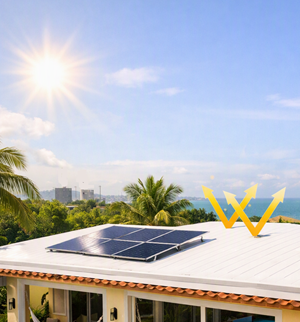 Techo con sistema cool roof de alta reflectancia solar